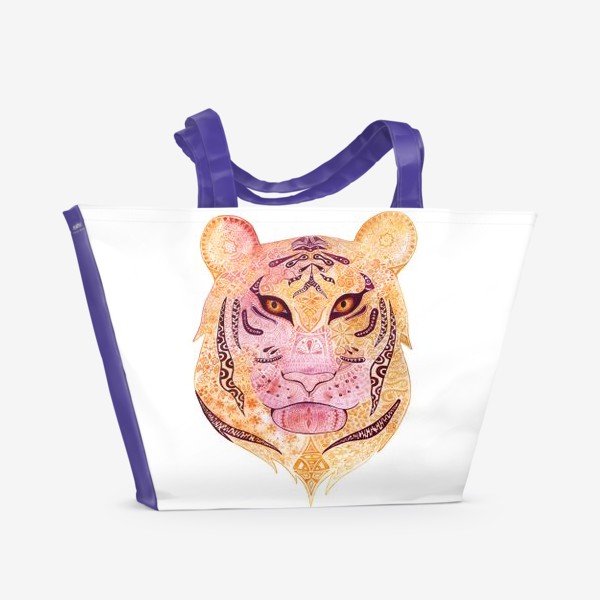 Пляжная сумка «Ажурный Тигр»
