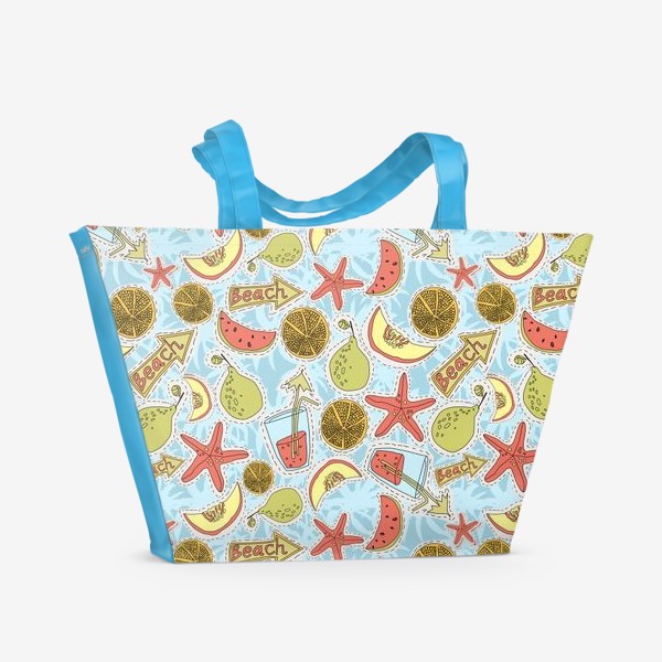 Пляжная сумка «Летние фрукты»