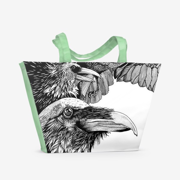 Пляжная сумка «Вороны\Ravens»