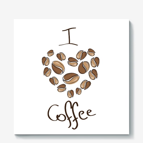 Холст «I love coffee»