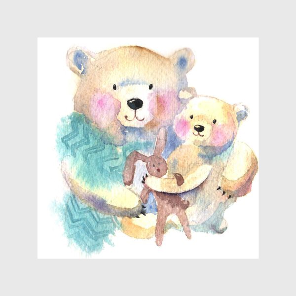 Скатерть «Медведь с медвеженком»
