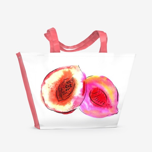 Пляжная сумка «Персики»