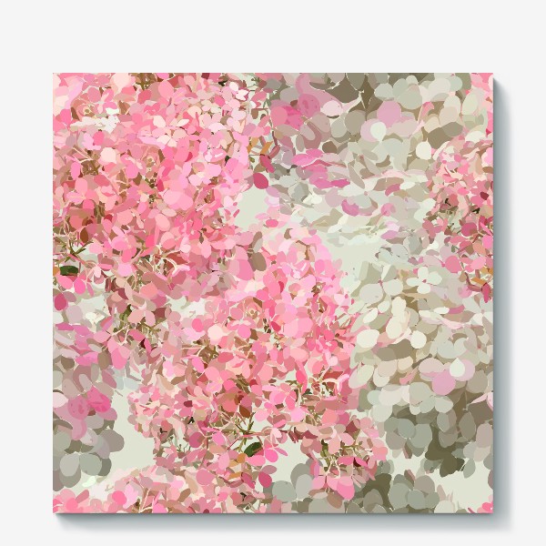 Холст «pink hydrangea»