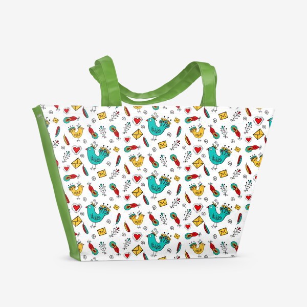 Пляжная сумка «Птицы счастья»