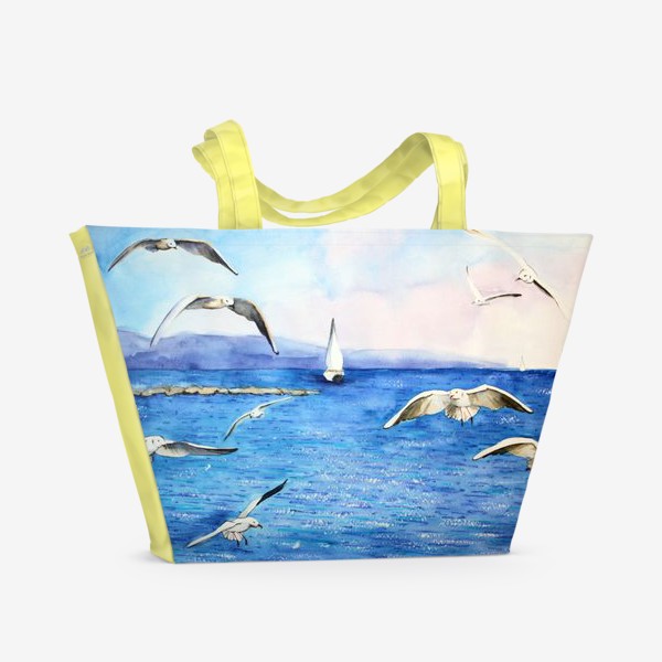 Пляжная сумка «Морские чайки»