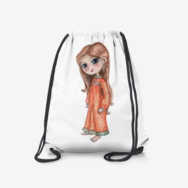 Рюкзак «Девочка в оранжевом платье»