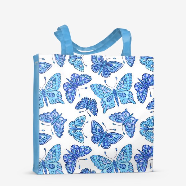 Сумка-шоппер «Голубые бабочки»