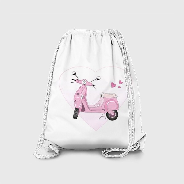 Рюкзак «Розовый мопед »