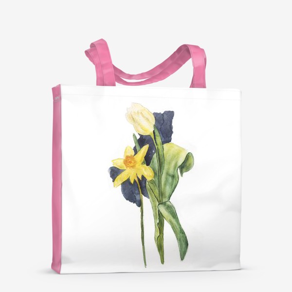 Сумка-шоппер «Нарцисс и тюльпан»
