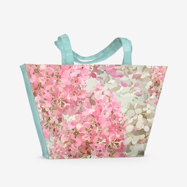 Пляжная сумка «pink hydrangea»