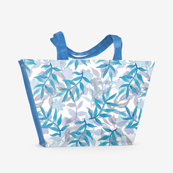 Пляжная сумка «Листики подо льдом»