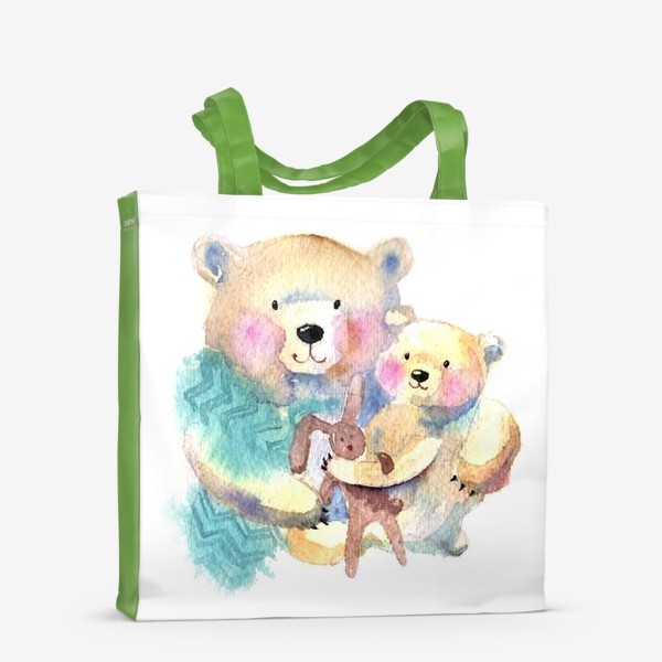 Сумка-шоппер «Медведь с медвеженком»