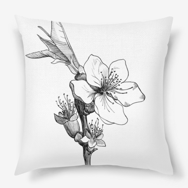 Подушка «Цветок персика»