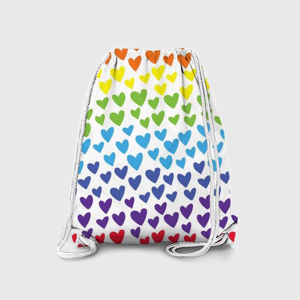 Рюкзак «Rainbow hearts»