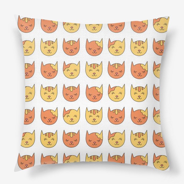 Подушка «Сонные рыжие коты»