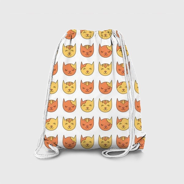 Рюкзак «Сонные рыжие коты»
