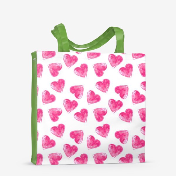 Сумка-шоппер «розовые сердечки»