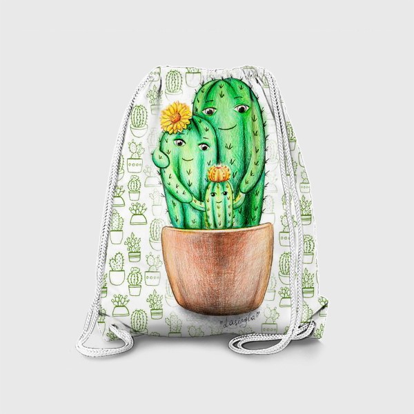 Рюкзак «Семья кактусов»