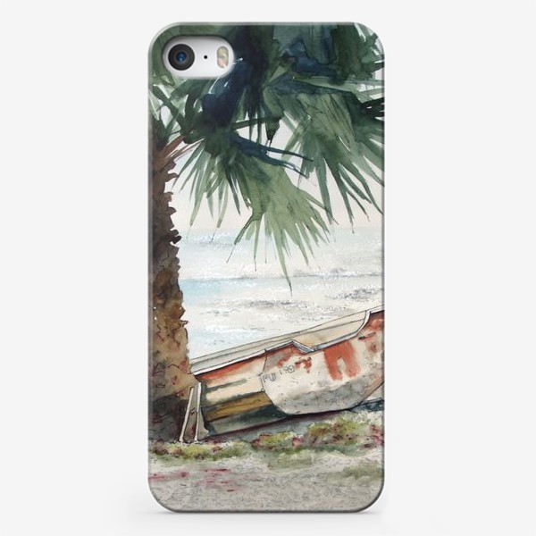 Чехол iPhone «Одинокая лодка»
