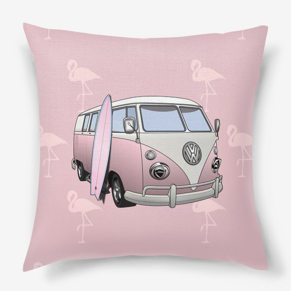 Подушка «Розовый автобус»