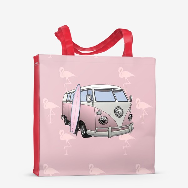 Сумка-шоппер «Розовый автобус»