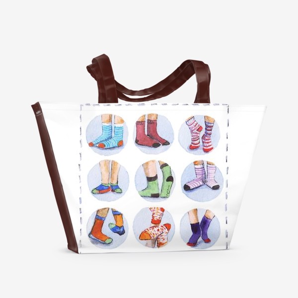 Пляжная сумка «Носочки к празднику для мужчин»