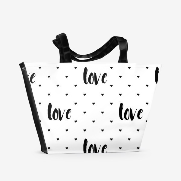 Пляжная сумка «Паттерн Love»