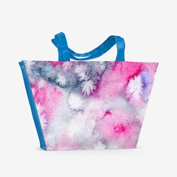Пляжная сумка «Когда индиго влюблен в розовый»