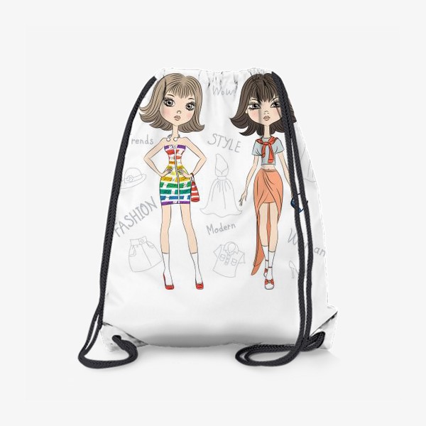 Рюкзак «две девочки в платьях»