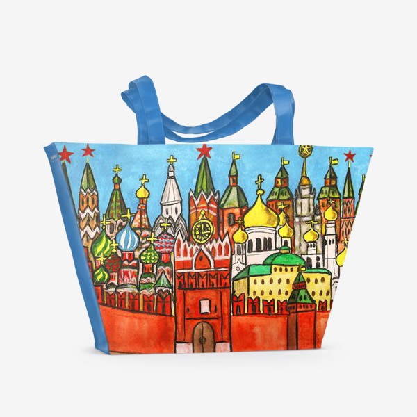 Пляжная сумка «Москва, Кремль»
