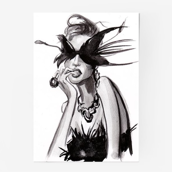 Постер «Девушка в маске»