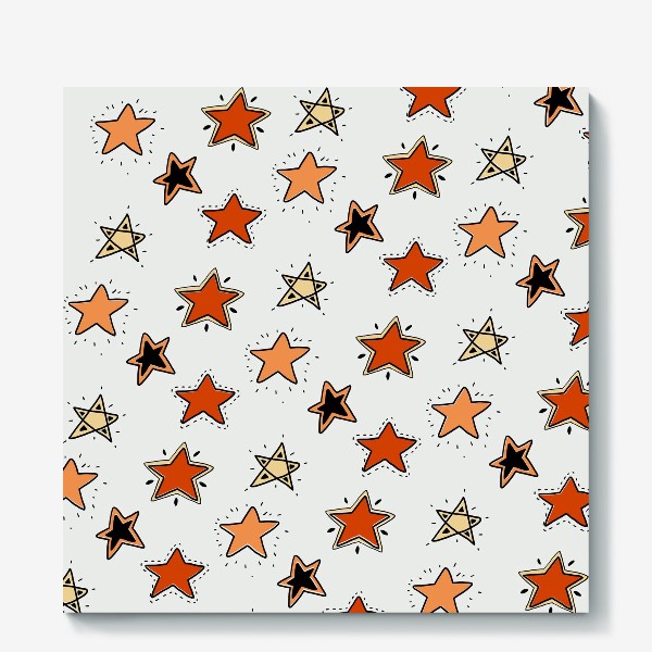 Холст «Orange stars»