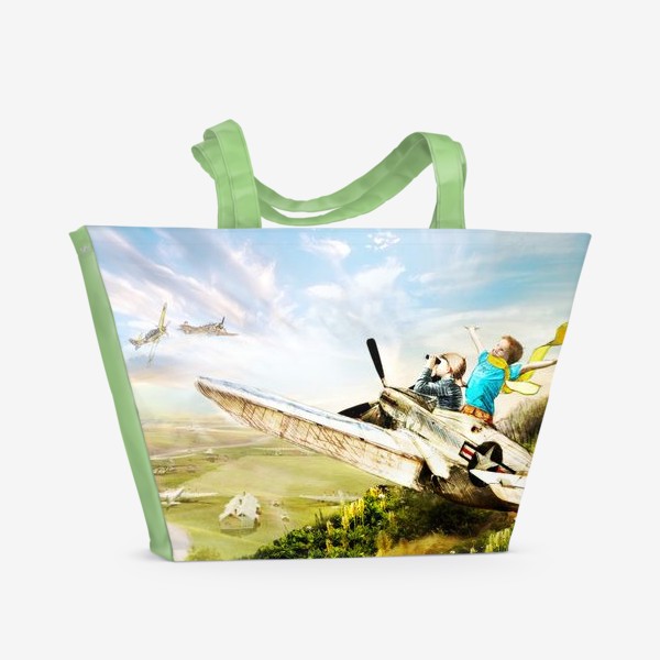 Пляжная сумка «Будущие летчики»