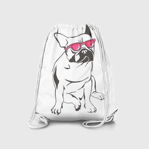 Рюкзак «Розовые очки. Бульдог»