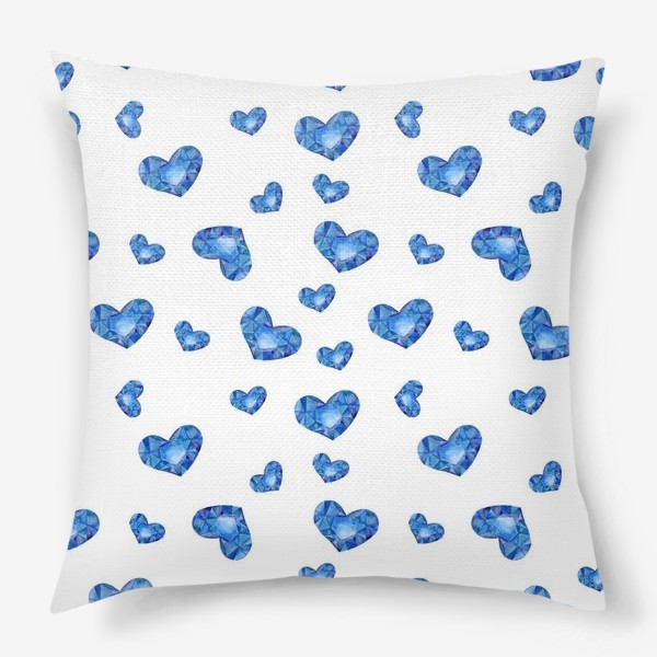 Подушка «Сердце голубое»