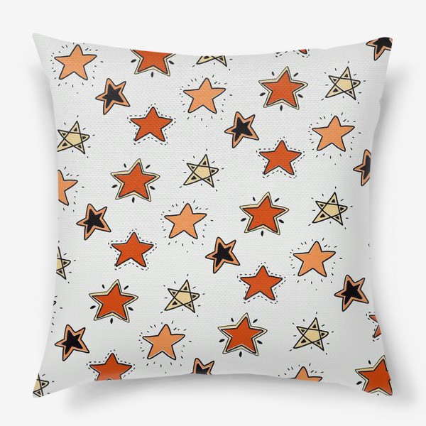 Подушка «Orange stars»
