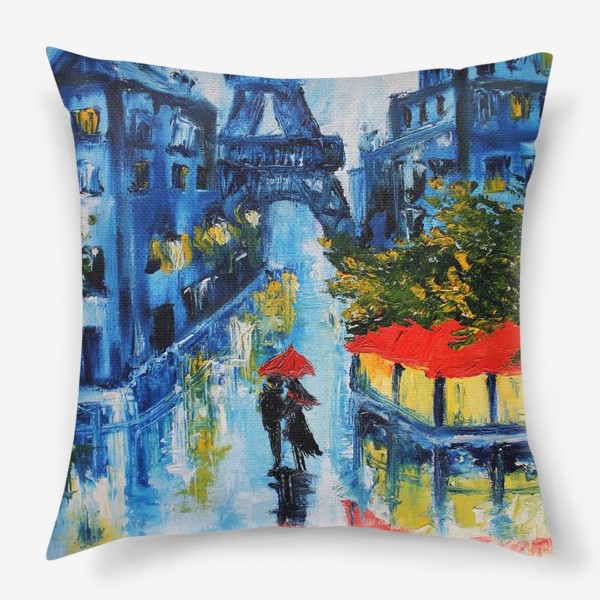 Подушка «Дождь. Осень. Париж»