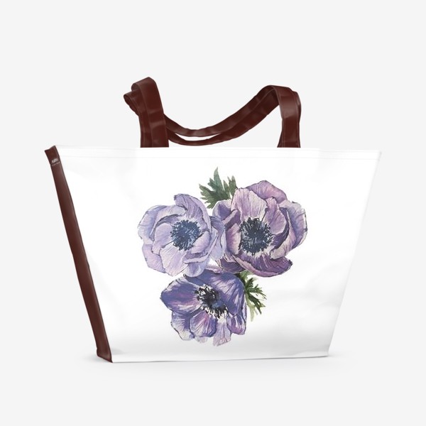 Пляжная сумка &laquo;цветы Анемоны&raquo;
