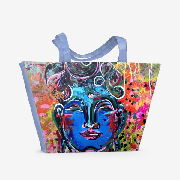 Пляжная сумка «Синий Будда»
