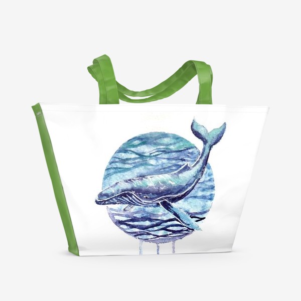 Пляжная сумка «Синий кит»