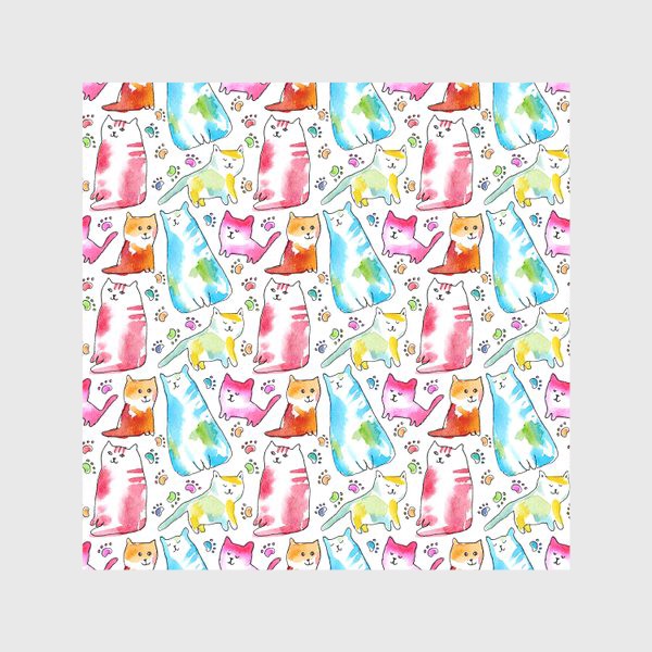 Скатерть «Веселые и цветные коты»
