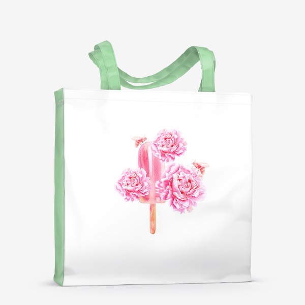 Сумка-шоппер «Эскимо с цветами»