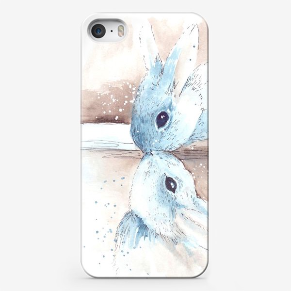 Чехол iPhone «кролики, поцелуй»