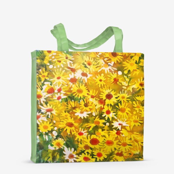Сумка-шоппер «Жёлтые цветочки»