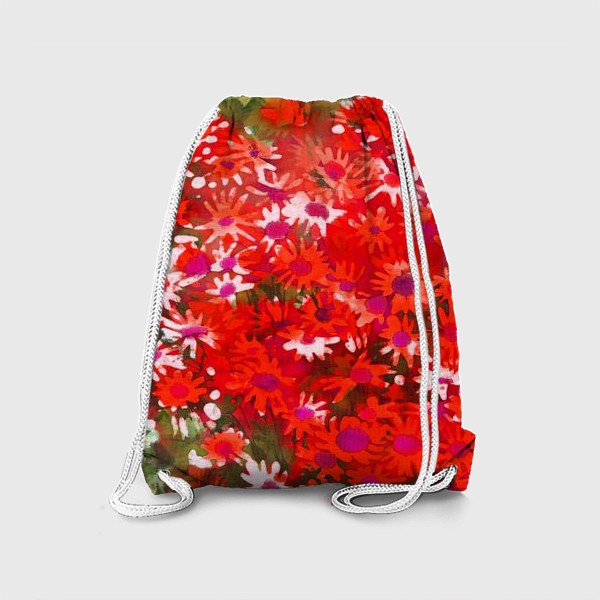 Рюкзак «Красные цветочки»