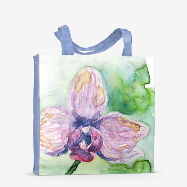 Сумка-шоппер «Акварельный цветок орхидеи»