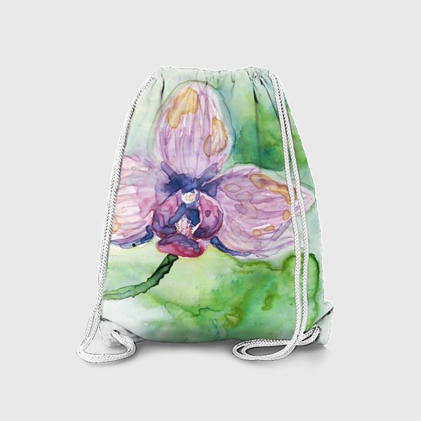 Рюкзак «Акварельный цветок орхидеи»
