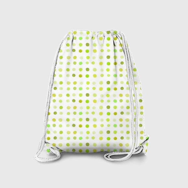 Рюкзак «Горошек зеленый, паттерн»