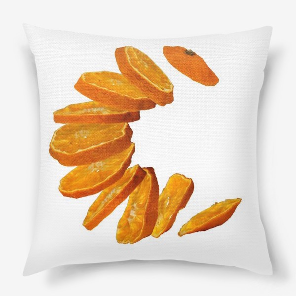 Подушка «Буква С из мандарина»