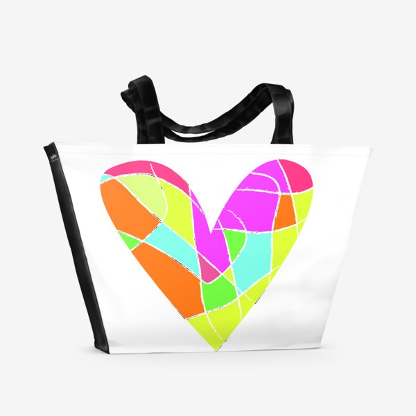 Пляжная сумка «Мозаичное сердце»